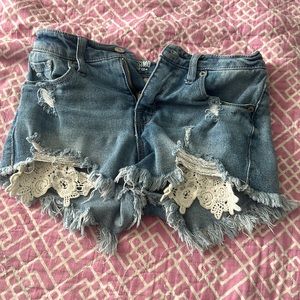 High rise shorts